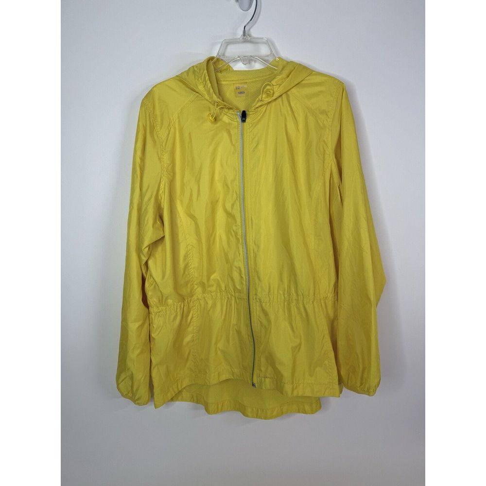 Xersion Jacket Women's Xl Lightweight Hooded Coat Yellow